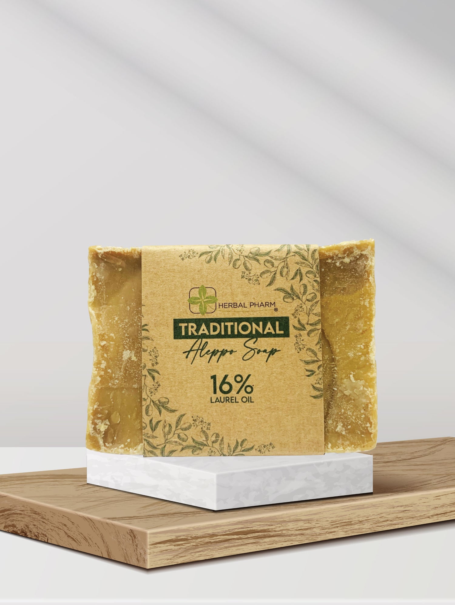 Traditional Aleppo Soap 16% Laurel Oil, 200g