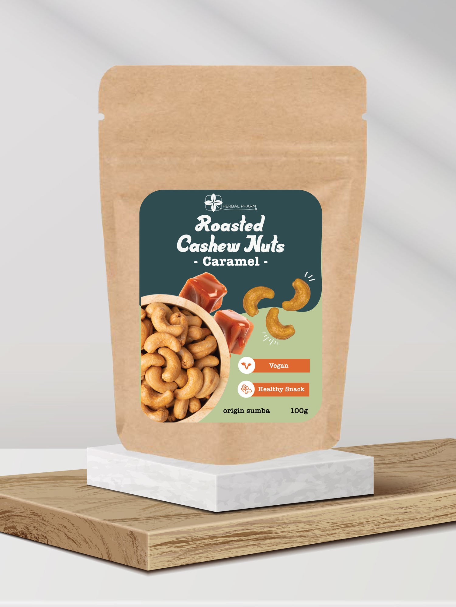 Roasted Cashew Nuts Caramel, 100g