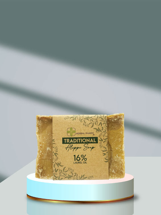 Traditional Aleppo Soap  16% Laurel Oil, 200g