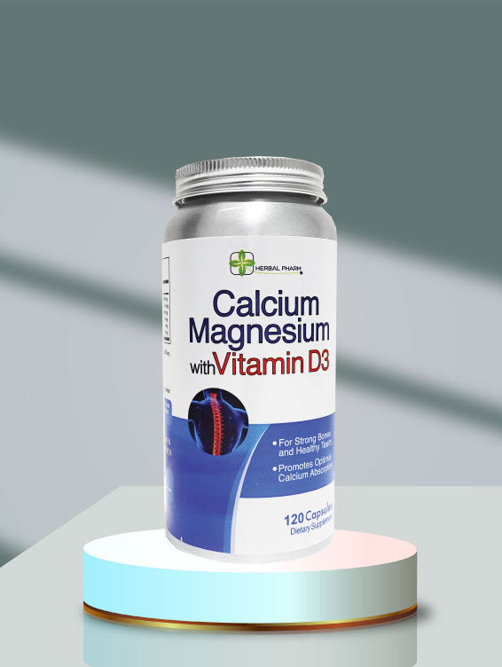 Calcium Magnesium with Vitamin D3, 120 Capsules