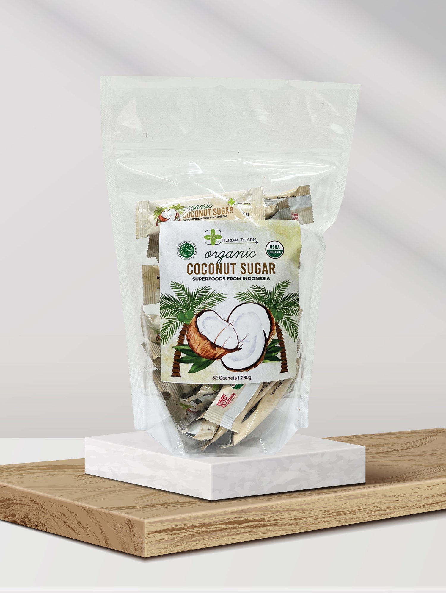 Organic Coconut Sugar Sachets, 5g x 52 Sachets