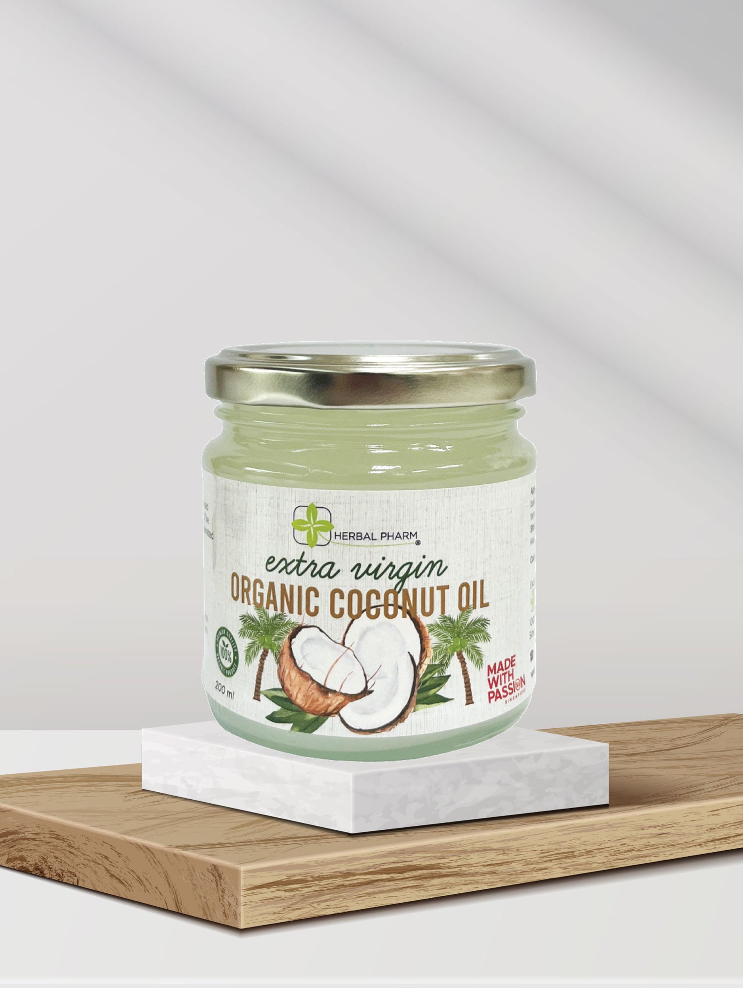 Organic Extra Virgin Coconut Oil, 200ml
