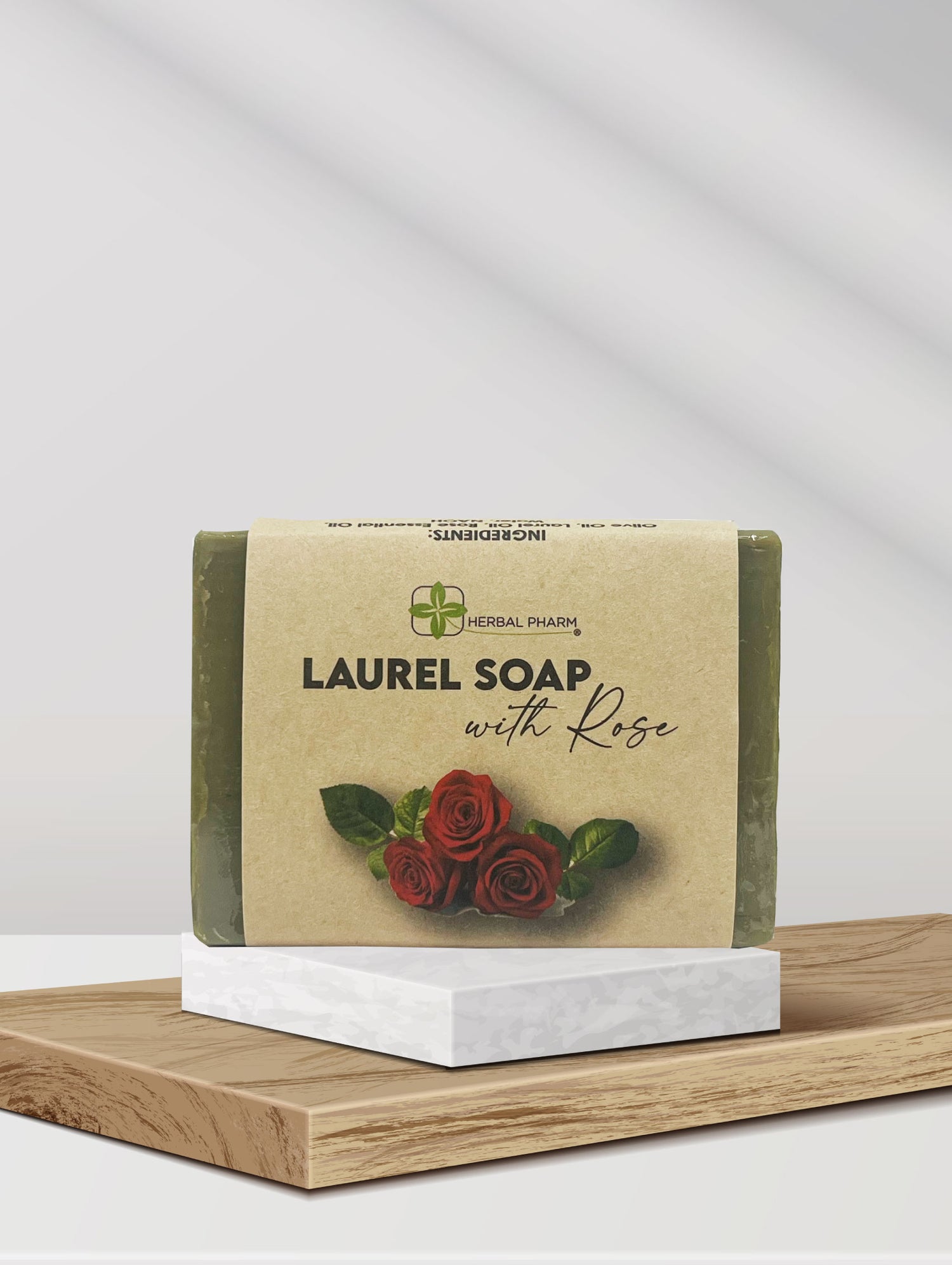 Laurel Soap with Rose, 125g
