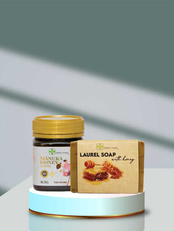Manuka Honey 300 + Aleppo Laurel Soap with Honey