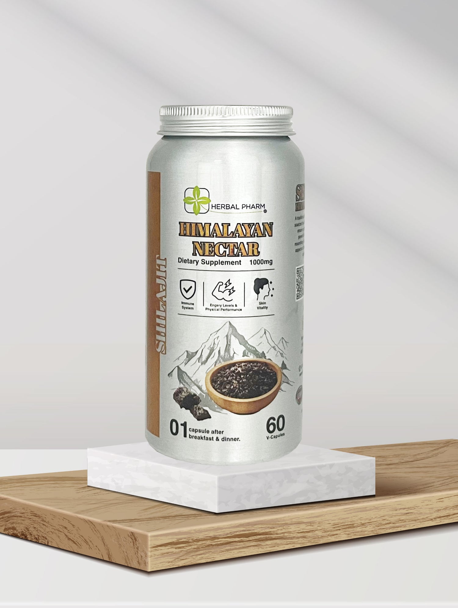 Shilajit Himalayan Nectar, 60 V-Capsules