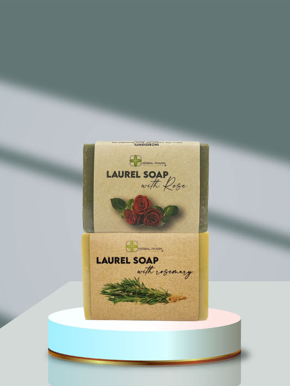 (Duo Set) Aleppo Laurel Soap with Rosemary & Rose, 125g