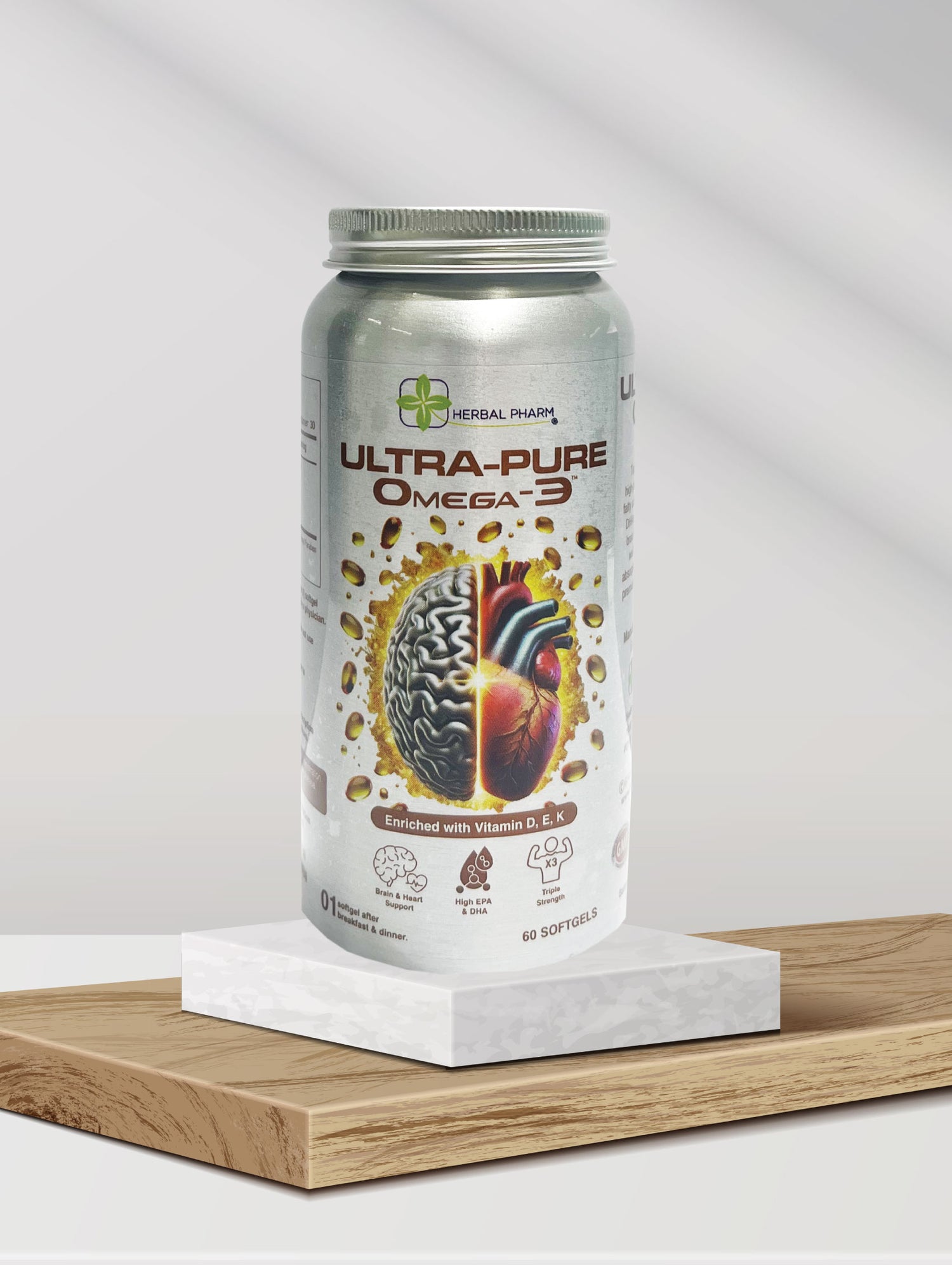 Ultra-Pure Omega-3, 60 Softgels